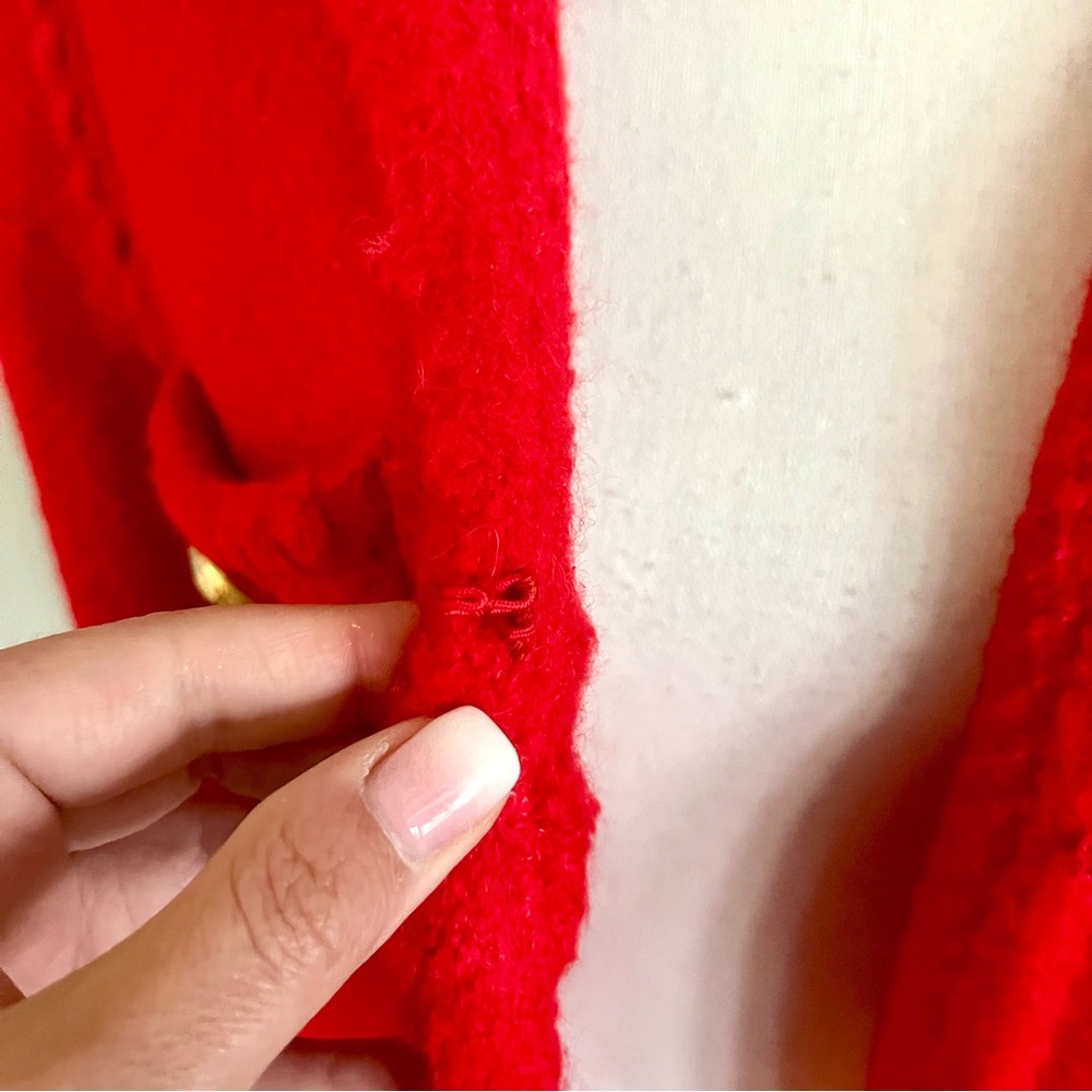 J. Crew Red Jacket with Gold Buttons - Picture 4 of 5